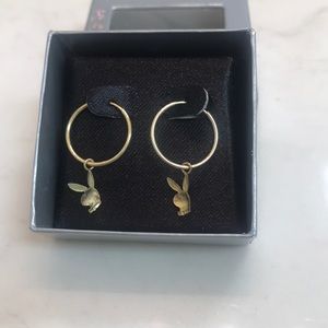 Playboy Bunny Gold Earrings